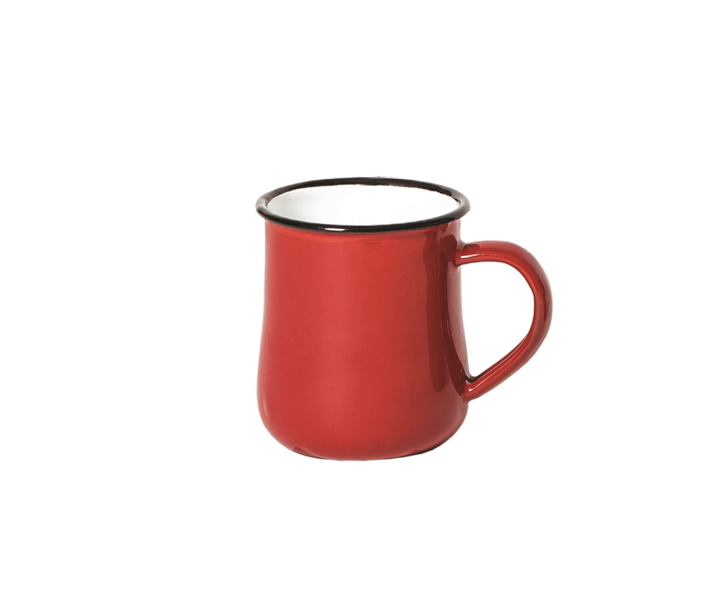 enlozado rojo amplio